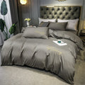 Axyaa Embroidered Bedding Set King Size Duvet Cover Set Skin Friendly Blanket Cover