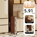 Axyaa Vintage Slim Storage Cart with Drawers for Kitchen/Bathroom/Living Room