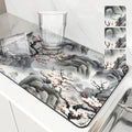 Meihua Scenery Large Kitchen Draining Mat by Axyaa