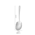 Axyaa Stainless Steel Serving Spoon Colander - Wide-mouthed, Catering Quality