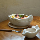 Axyaa Ceramic Polar Bear Noodle Soup Bowl - Creative Restaurant Kitchen Supplies