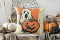 Axyaa Colorful Fall Forest Ghosts Pillow Cover for Sofa, Bedroom, Car