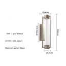 Axyaa Glass Wall Lamp, Sand Nickel Finish, Creative & Simple Design