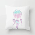 Axyaa Feather Dreamcatcher Print Cushion Cover for Elegant Sofa Decoration