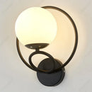 Axyaa LED Glass Wall Lamp Indoor Bedroom Bedside Home Decor Lighting