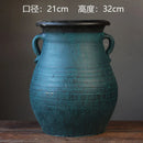 Axyaa Ins Style Ceramic Floor Vase for Home Decor & Living Room Art