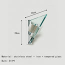 Axyaa Clear Glass Wall Lamp: Stylish E14 Bulb for Office, Hotel, Bedroom