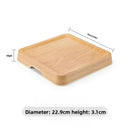 Axyaa Wood Grain Plastic Tray, Rectangular Hot Pot & Barbecue Plate