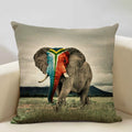 Axyaa Elephant Pattern Decorative Cushion Cover 45x45cm