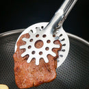 Axyaa Kitchen Stainless Steel Food Tongs & Strainer for Cooking