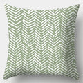 Axyaa Green Plaid Avocado Pillowcase Square Sofa Cushion Cover
