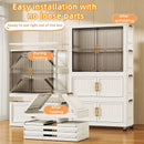 Axyaa Transparent Foldable Wardrobe - Large Capacity Bedroom Organizer