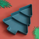 Axyaa Christmas Tree-Shaped Plastic Tray for Candy and Snacks