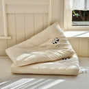 Axyaa Panda Decor White Sleeping Pillow for Neck Health, 100% Cotton, Kids & Adults