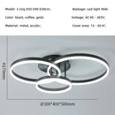 Axyaa LED Circle Chandelier Modern Ring Ceiling Light Acrylic Nordic Luminarias