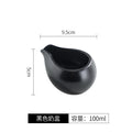 Axyaa Matte Ceramic Gravy Boat Milk Cup Steak Sauce Pot Seasoning Kitchen Tableware