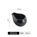 Axyaa Matte Ceramic Gravy Boat Milk Cup Steak Sauce Pot Seasoning Kitchen Tableware