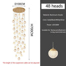 Axyaa Luxury LED Staircase Chandelier for Living Room and Bedroom