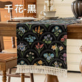 Axyaa Cotton Linen Jacquard Table Runner for Dining Room and Home Decor