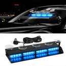 Axyaa 16 LED Car Strobe Emergency Light Bar in Red Blue Amber White