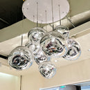 Axyaa Glass Lava LED Pendant Lights for Living Room - Modern Nordic Loft Ceiling Lamp
