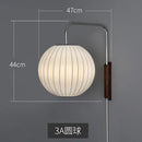 Axyaa Modern Japanese Silk Cloth Wall Sconce for Home, Bedroom, Office, Hotel