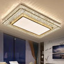 Axyaa Crystal Gold Ceiling Lamp Dimmable Remote Control Luxury Lighting