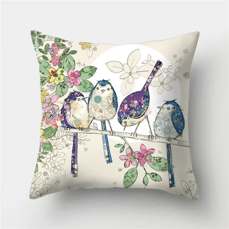 Axyaa Butterfly Cat Animals Design Pillowcase - Nordic Home Decor