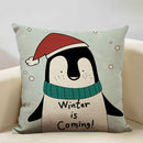 Axyaa Penguin Cushion Cover: Cute Sofa Pillow for Kids & Living Room, 45x45cm