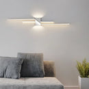Axyaa White/Black LED Wall Lamp - Modern Living Room & Bedside Light