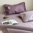 Axyaa Striped Mat Set - 120x200 & 1.5m 1.8m - New Milk Silk Ice Silk - 2025 Hot Summer