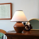 Axya Solid Wood Log Table Lamp for Bedroom Living Room Wabi-Sabi Style