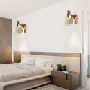 Axyaa Crystal Bedside Lamp, Luxury Mirror Front Wall Light for Bedroom and Bathroom