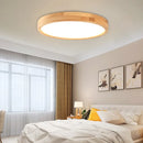 Axyaa Nordic Wooden Ceiling Lamp 23/30/40/50CM LED Lighting Fixtures for Home Décor
