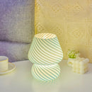 Axya LED Striped Mushroom Table Lamp - Korean Ins Style Desk Decor