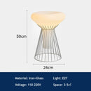 Axyaa White Glass Table Lamp | Modern Minimalist Design for Living Room and Bedroom
