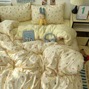 Axyaa Soft Skin-friendly Bedding Set with Duvet Cover, Bedsheet, Pillowcases