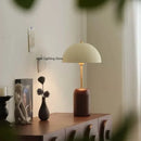 Axyaa Solid Wood Bedside Lamp with E14 Light Bulb