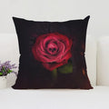 Axyaa Rose Print Pillow Cover - Romantic Home Decor & Gift