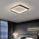 Axyaa Minimalist Square Black LED Ceiling Light with Remote Dimming