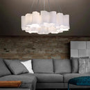 Axyaa Glass Pendant Ceiling Lamp for Living Dining Room