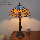 Dragonfly Tiffany LED Table Lamp by Axyaa - Stained Glass Home Lighting Fixture