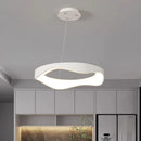 Axyaa Dimmable LED Circular Pendant Chandelier for Modern Home Decor