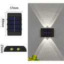 Axyaa Solar LED Wall Light: Outdoor Sensor Lamp for Garden, Waterproof Streetlight