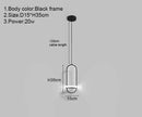 Axyaa LED Pendant Light: Nordic Modern Hanging Chandelier for Bedroom, Living Room & Dining Room
