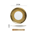 Axyaa Nordic Phnom Penh Ceramic Steak Plate - Light Luxury Western Tableware