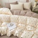 Axyaa Modern Minimalist Duvet Cover Bedding Sets, All Season Comfort, Solid Color