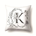 Nordic Style Letter Wreath Pillow Cover by Axyaa - Home Decor Essential
