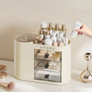 Axyaa Makeup Organizer Box: Dustproof Cosmetic Storage for Brushes, Lipsticks, and Eyeshadow