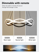 Axyaa Circular Nordic Dining Room Chandelier Simple Modern Living Room Lighting